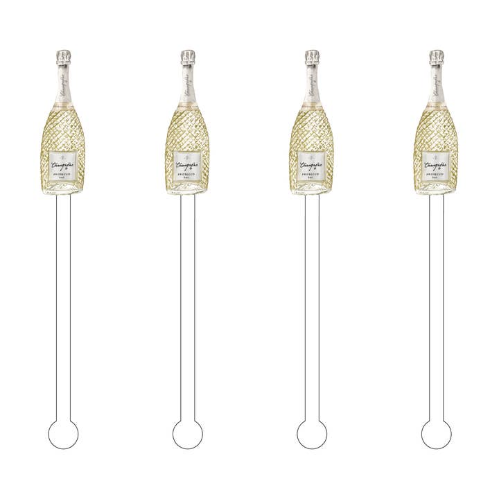 Champagne Prosecco Acrylic Stir Sticks