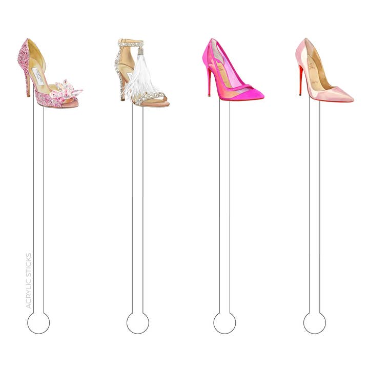 Couture Foot Party Acrylic Stir Sticks Combo