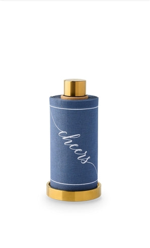 Paper Cocktail Napkin Roll- Mystic Blue