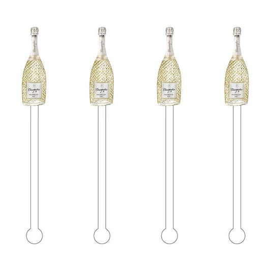 Champagne Prosecco Acrylic Stir Sticks