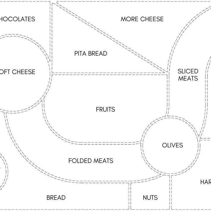 Charcuterie Map Tray Inserts