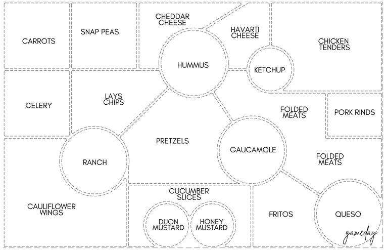 Charcuterie Map Tray Inserts