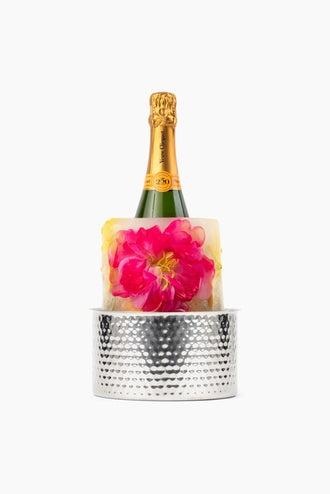 Glasi - Ice Mold Hammered Stainless Steel Wine Chiller